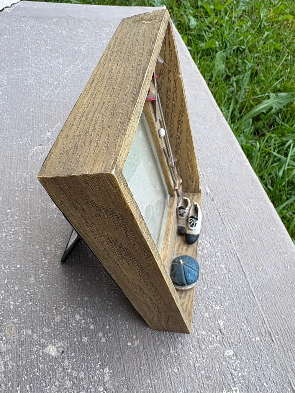 Vintage wood framed